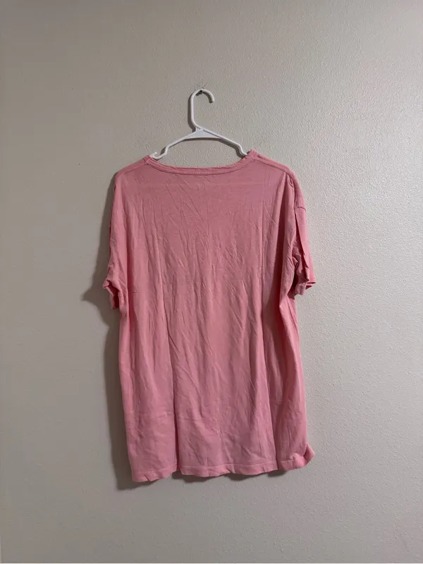 NWT American eagle Relaxed Fit Short Sleeve Tee - Pink - Image 3