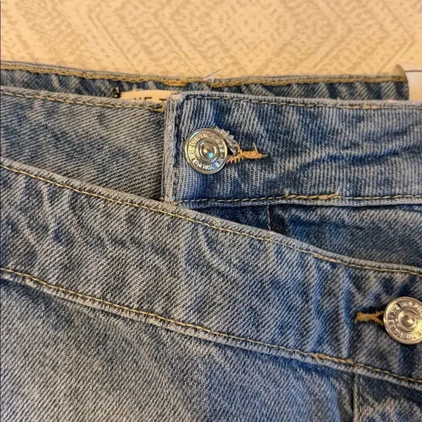 We The Free by Free People Wynne Denim Skirt Size 27 Light Indigo A-Line - Image 4