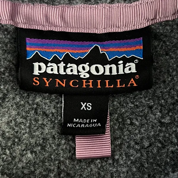 Patagonia Synchilla Snap-T  Fleece Gray Pullover Jacket - Image 4