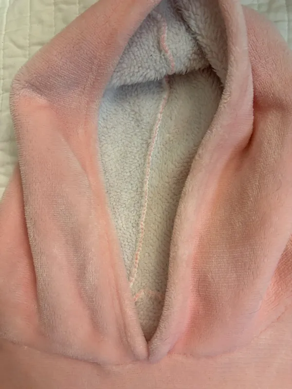 Snuggie pink fuzzy blanket hooded dress gown NWOT - Image 7