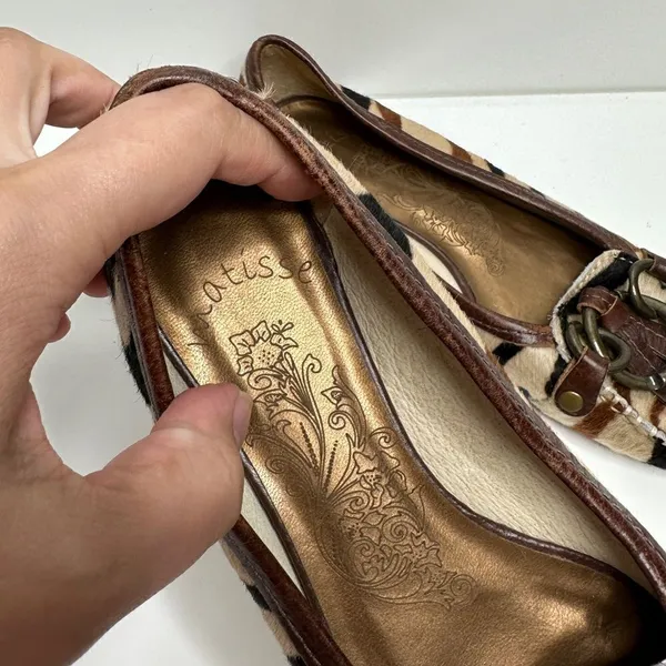 Matisse Ponyhair Exotic Animal Print Leather Upper Flats‎ Size 6.5 - Image 6