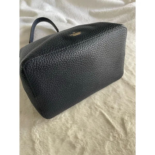 NWOT new Kate Spade Black Pebbled Leather Shoulder Bucket Bag - Image 3
