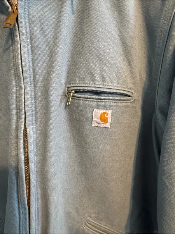 Carhartt WJ141 Sandstone Sierra Sherpa Lined Jacket Seaglass XXL 20 - Image 4