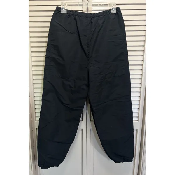 Skillcraft Army Pants Size M Black Lined Pockets Elastic/Cord Hem Zip Ankle - Image 4