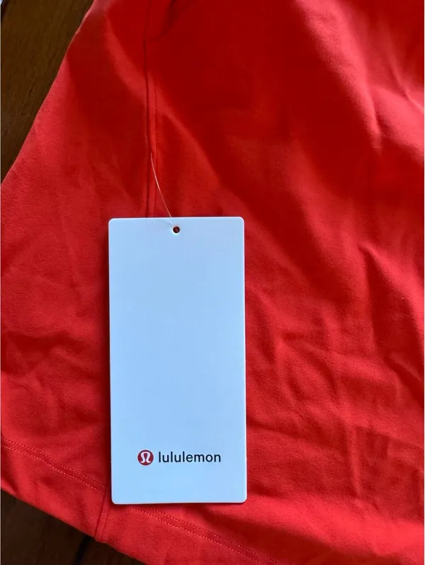 Lululemon Align Waist-Length Racerback Tank Cherry Ember Size 12 NWT - Image 4