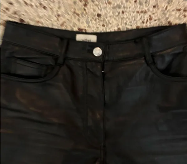 Aritzia Wilfredthe Melina high waist vegan leather pants black 4 - Image 4