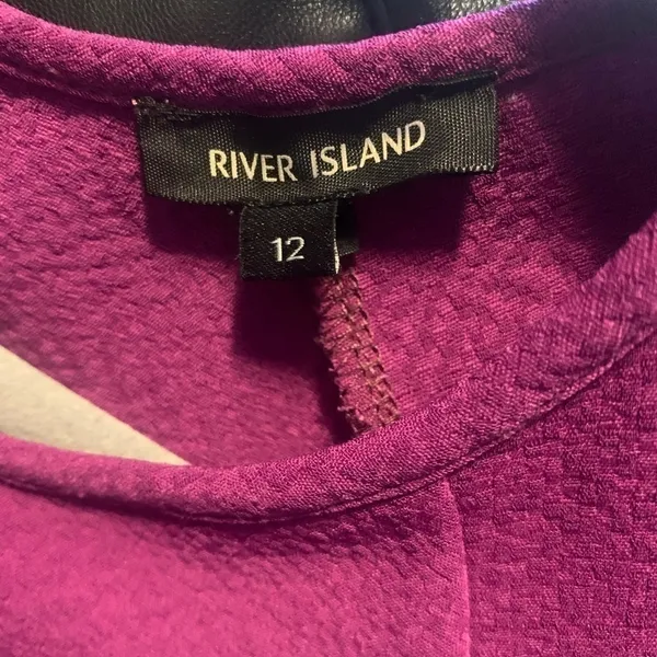 River Island women’s dress, size 8. Purple Short Sleeve - Image 7