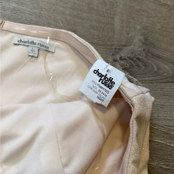 •Charlotte Russe• Light Dusty Pink Strapless Dress - Image 5