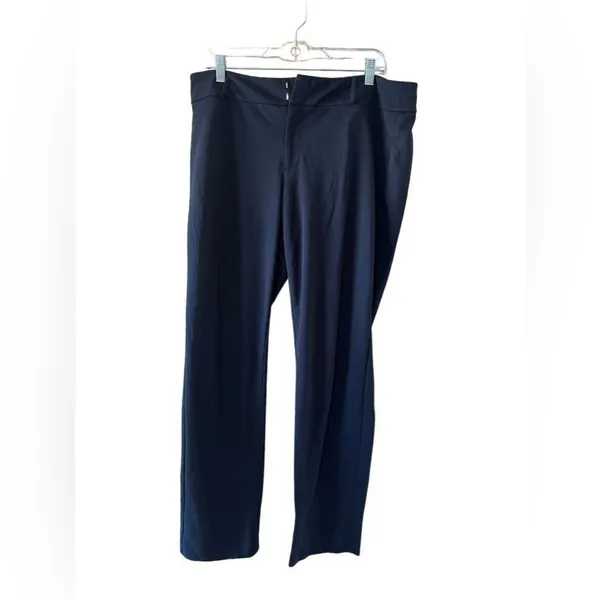 Michael Kors Navy Straight Leg Dress Pants Career Trousers Size 14 - Image 2