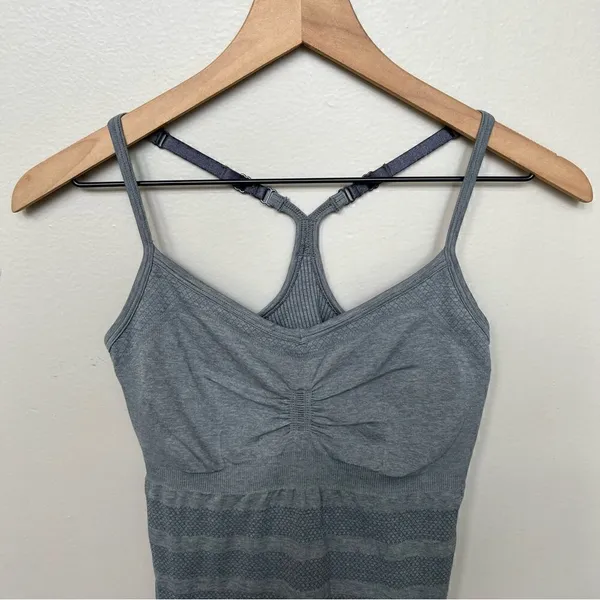 Lululemon Ebb & Flow Tank Heathered Dark Classic Sport Grey Size 6 Athletic Top - Image 5