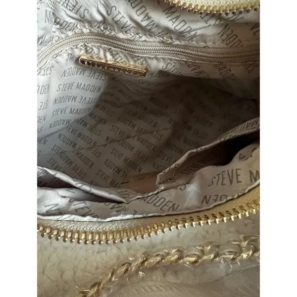 Steve Madden SM Quilted Shoulder Bag‎ Convertible Crossbody Purse Grey - Image 7