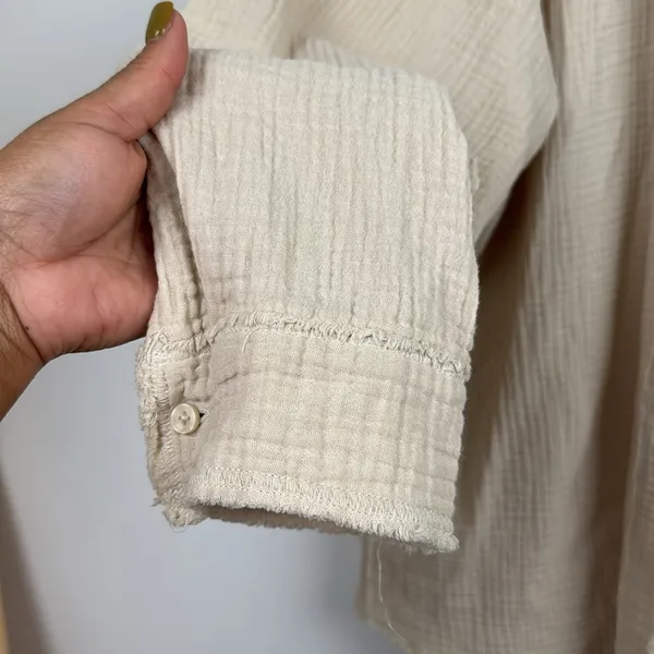 Aerie oversized Gauzy Coverup Shirt - Image 4