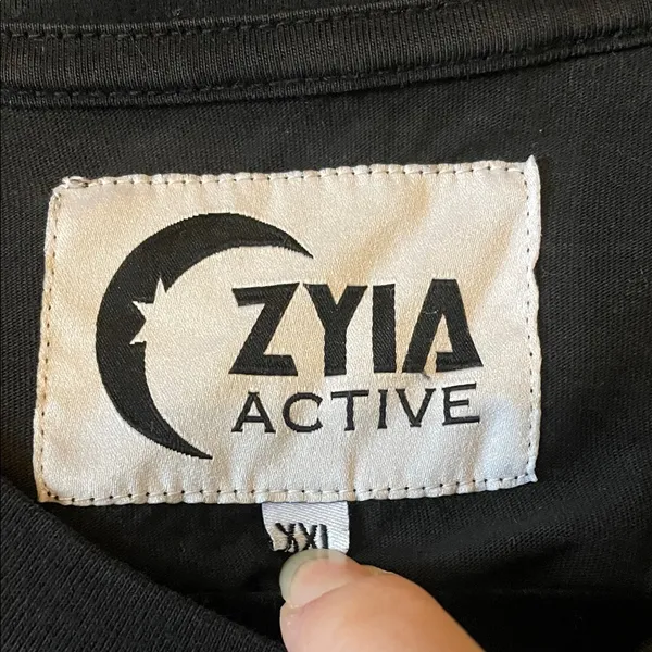 ZYIA Black Activewear Top - Image 2