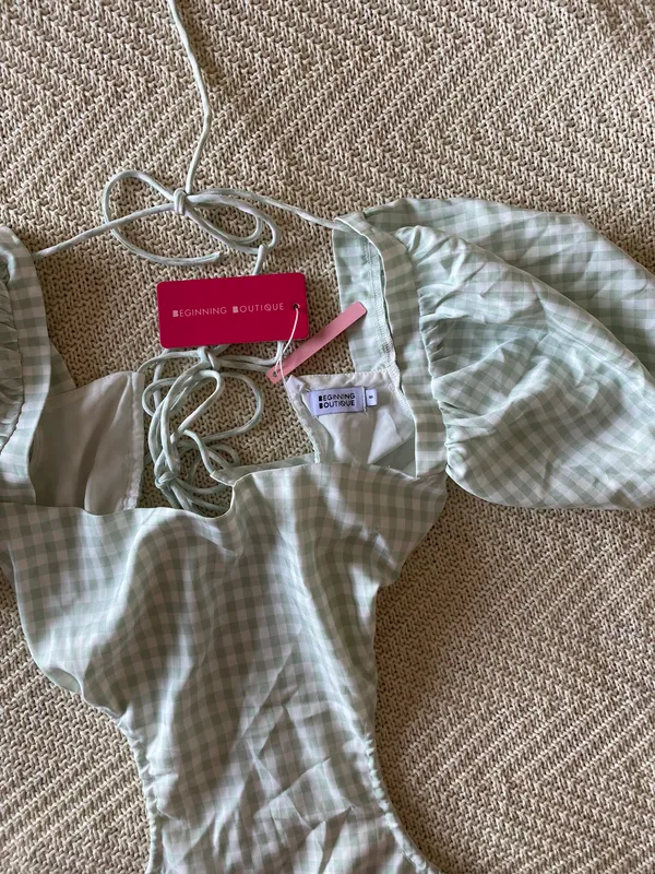Beginning Boutique Penelope Gingham Mini Dress - Image 2