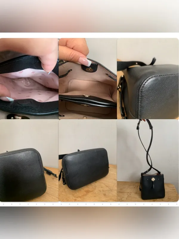 Kate Spade New York Marti Small Leather Bucket Bag Shoulder Bag in Black - Image 8
