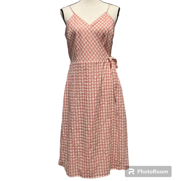 The Good Jane Gingham Wrap Dress Size XL - Image 2