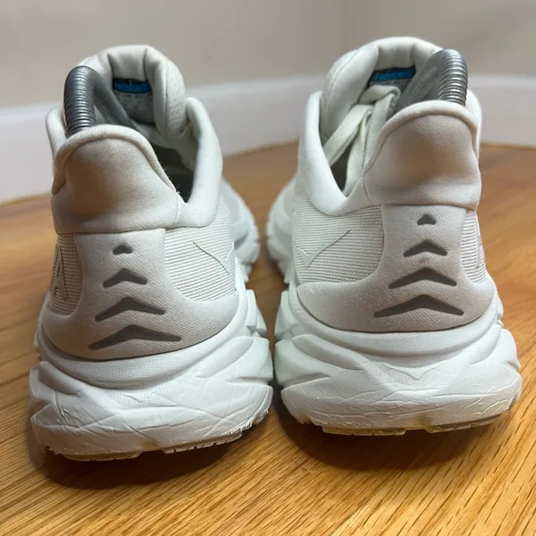 Hoka Clifton 8 “White” 1119394WWH Size 9W NO BOX - Image 8