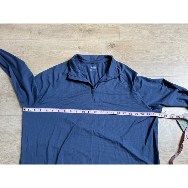 NWT Womens REI Coop active pursuits 1/4 quarter zip long sleeve pullover blue XL - Image 7