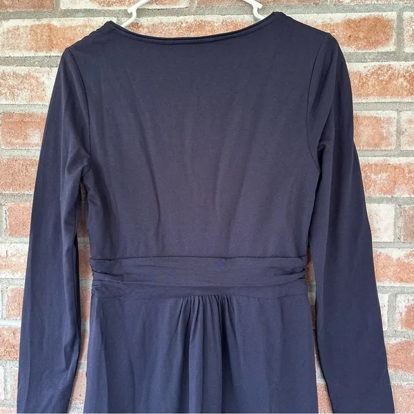 Boden Mabel Jersey Knit Dress Knee Length Women’s 6 Long Navy - Image 8