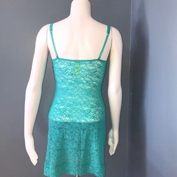 Victoria’s Secret The Lacie Lace Babydoll in Teal - Image 3