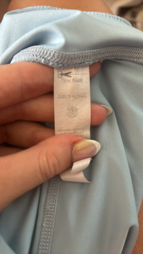 Light Blue Gold Hinge Skirt - Image 5