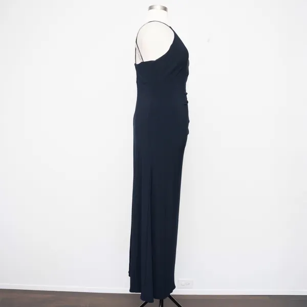 Betsy‎ & Adam. Jayleen High Neck Jeweled Back Gown. - Image 5