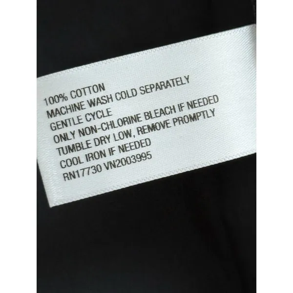 Universal Threads NWT Elbow Sleeve Poplin Mini Shirtdress Womens‎ Large Black - Image 5