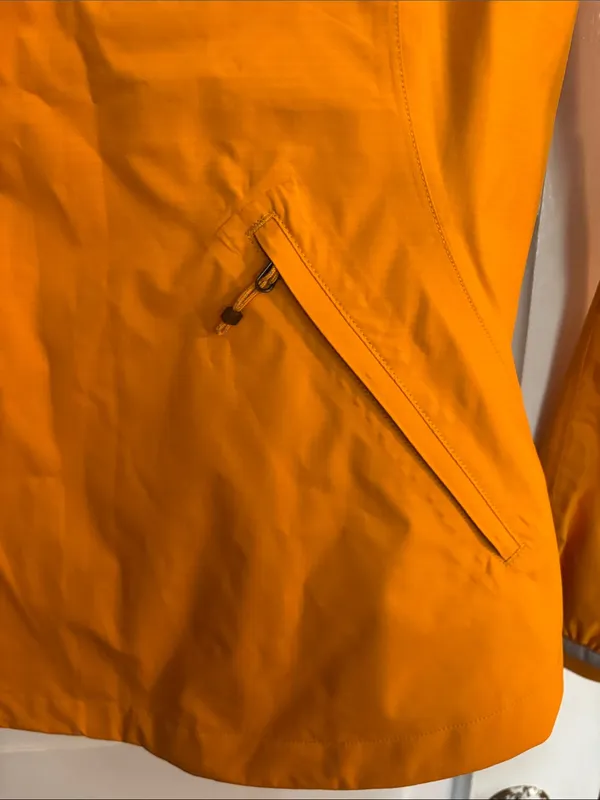 Co Op Cycles Bright Yellow Orange Lightweight Shell Jacket Size XS - Image 5