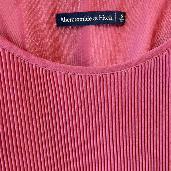 Abercrombie & Fitch Pink Pleated Camisole - Image 2