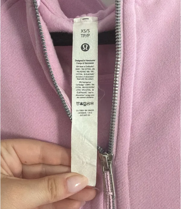 Lululemon XS/SM Scuba Oversized Half-Zip Hoodie - Image 8