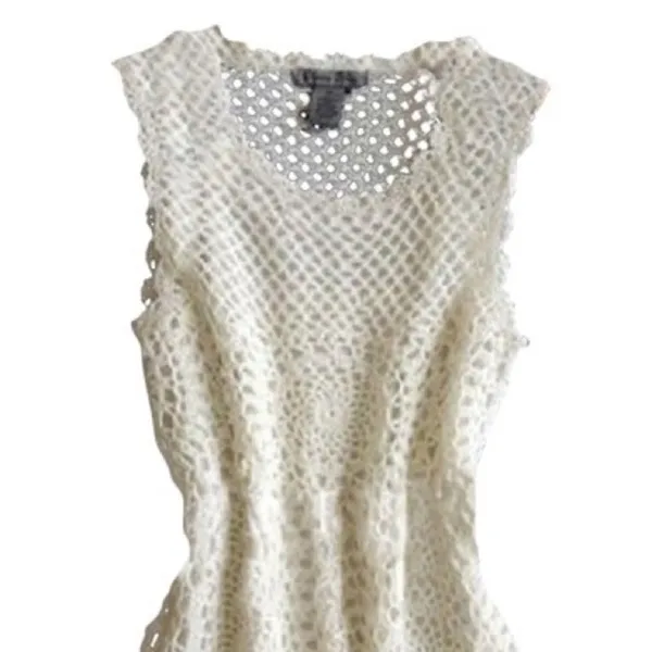 ✨ Olivia Sky Cream Crochet Short Casual Dress✨ - Image 4
