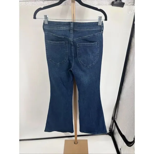 We The Free Kick Flare Jeans Size 27 Short Medium Wash Blue Denim - Image 14