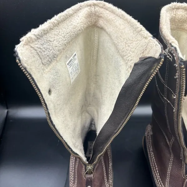 Sorel Women's Winter Fancy Tall II Boots Fleece Lined Rubber Soul‎ Size 6.5 - Image 6