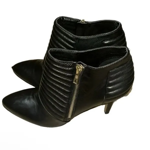 Ann Taylor Black Leather Ankle Booties(Size 8.5M) - Image 2