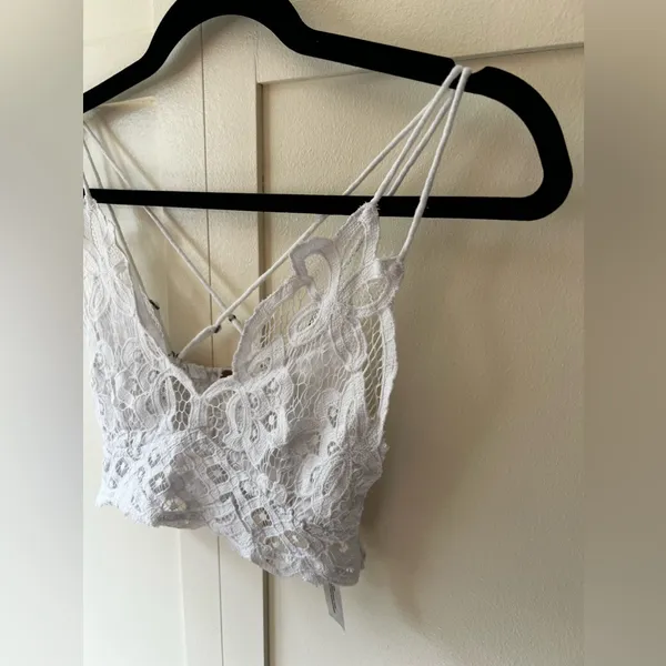 Free People FP One Intimately Adella Longline‎ Bralette White Size Small - Image 6