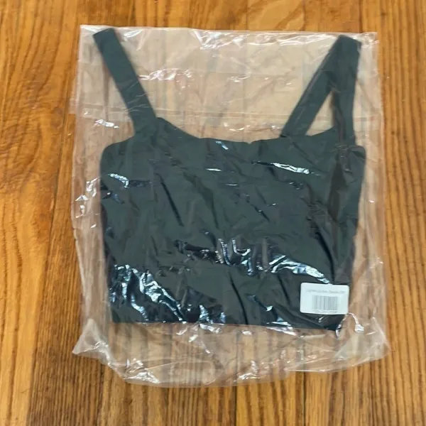 ADAY Lighten‎ Up Sports Bra in Shadow Black Size XS NWT mininmalist capsule - Image 5