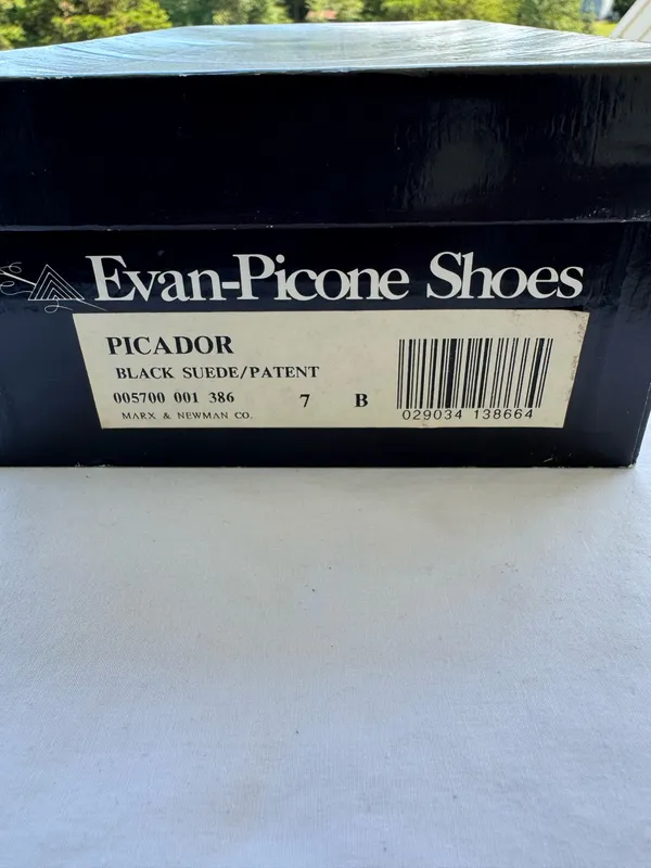Evan-Picone Black Suede Pumps - Image 6