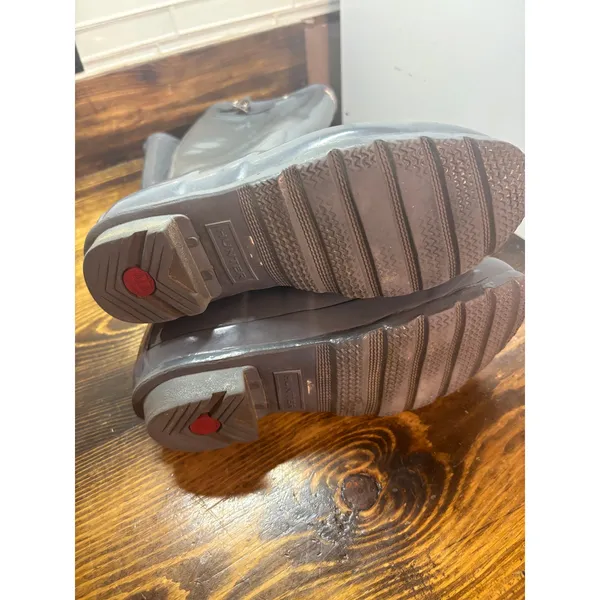 Hunter‎ Gray Tall Rain Boots Size 7 - Image 10