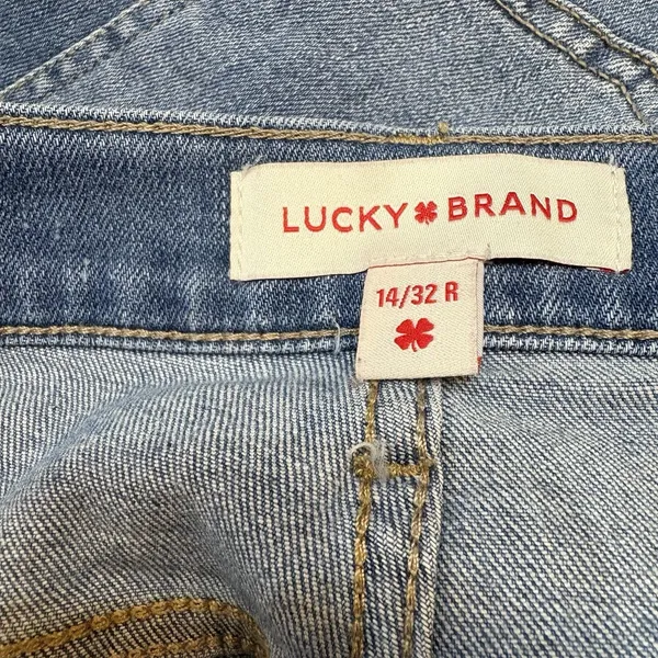 Lucky Brand Light Wash Skinny Jeans Womens 14/32 R Blue Mid Rise Stretch Denim - Image 4