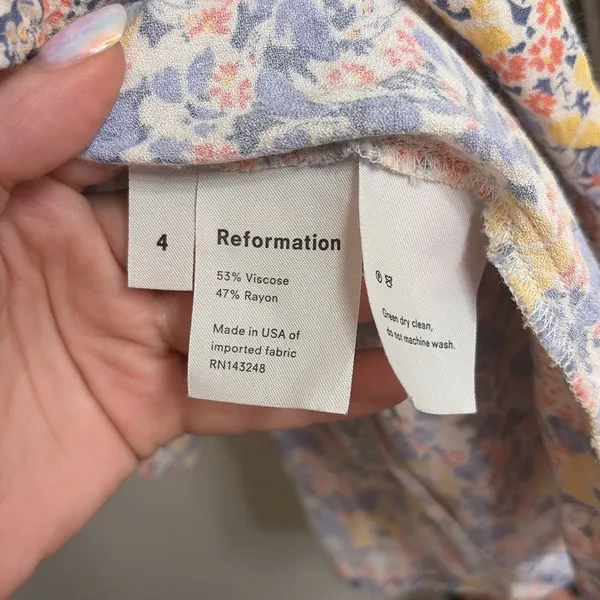 ✨REFORMATION Elio Floral Mini Sz 4 Dress✨ - Image 11