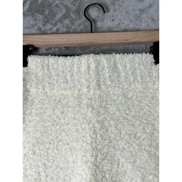 SKIMS Cozy Knit Boucle Lounge Tank Top Bone Cream Fuzzy Soft Stretch S/M - Image 6