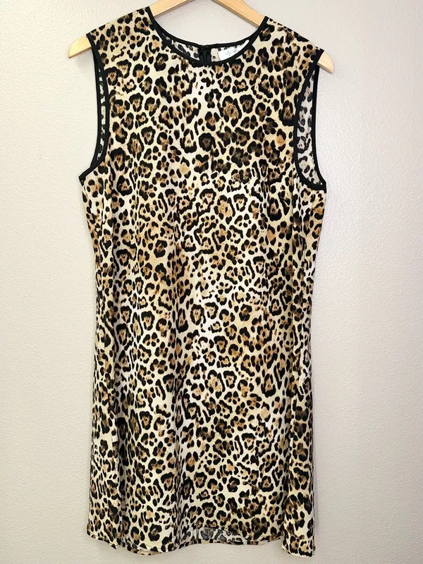 NWT WAYF Leopard Print Sleeveless Mini Dress - Image 7