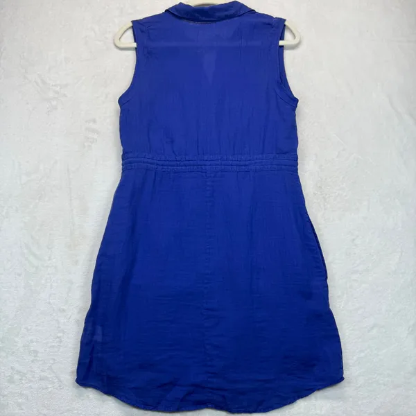 Theory Mistina Dress Sleeveless Drawstring‎ Waist Bright Violet Size 4 READ - Image 11