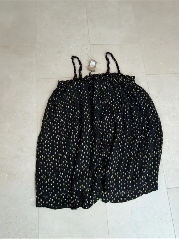 Nasty Gal Black Mini Dress with Gold Dot Print - Image 3