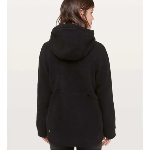 ✨Lululemon So Sherpa Hooded Black Sz Medium Jacket✨ - Image 3