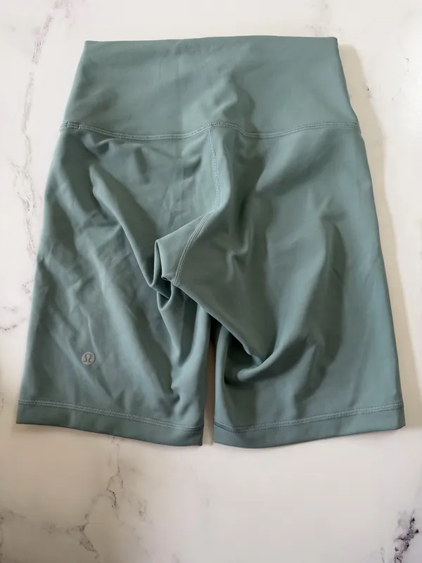 Seafoam green lululemon biker shorts - Image 2