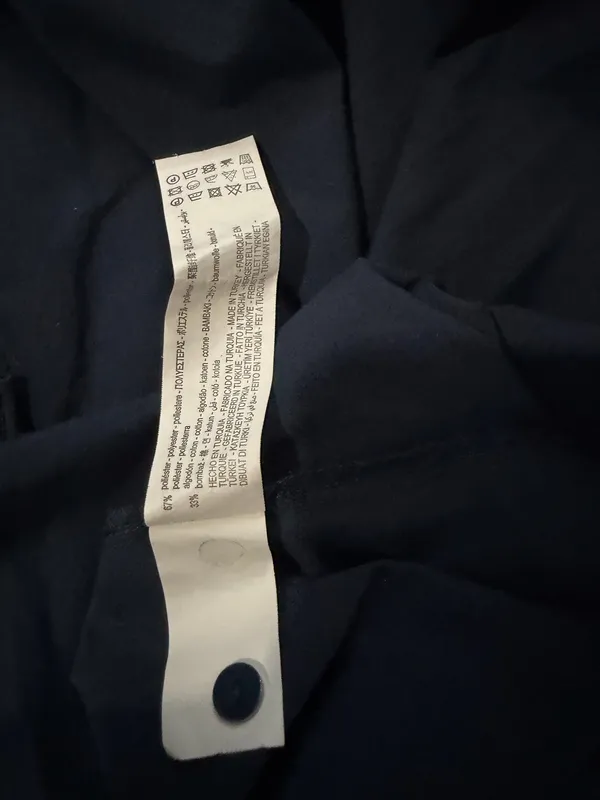 ZARA blue Shirt Dress Button-Up long M long sleeve - Image 4