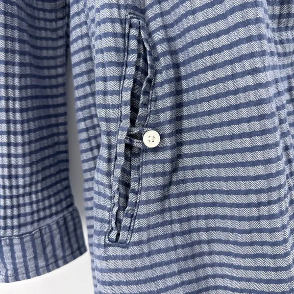 Toad&Co‎ Mixologist Tunic Shirt Womens Small Blue Striped Organic Cotton - Image 3
