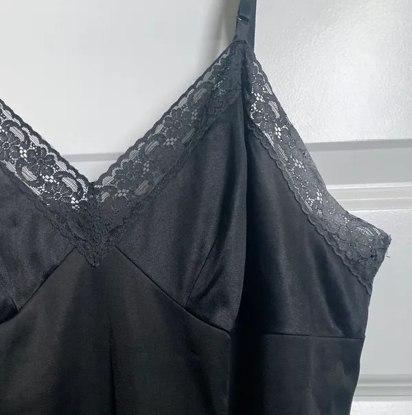 Black Slip Dress - Image 2