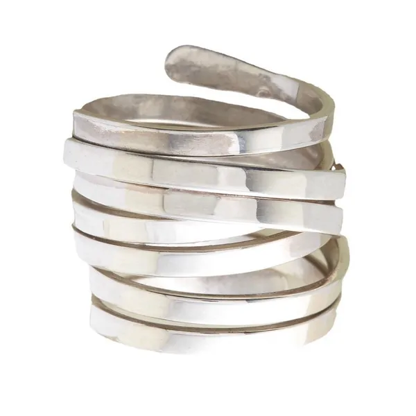 Boutique MultiLayer Adjustable Wrap Ring |‎ 925 Sterling Silver - Image 3